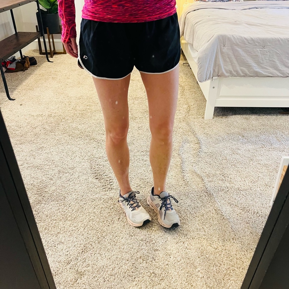 GAP Black Athletic Running Shorts with White Trim